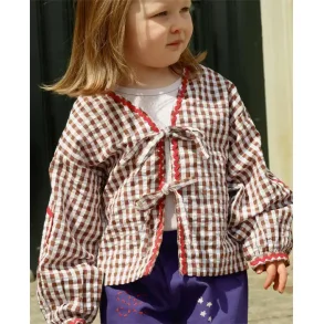 Sissel Edelbo - Astrid MINI Top - Brown Checks