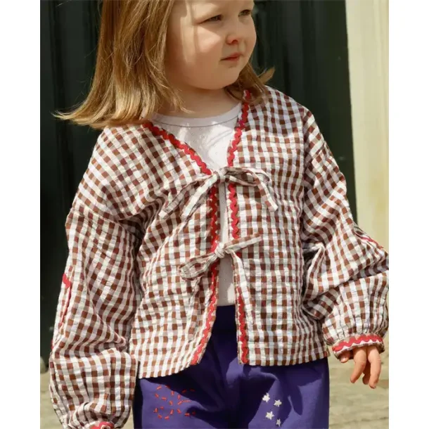 Sissel Edelbo - Astrid MINI Top - Brown Checks