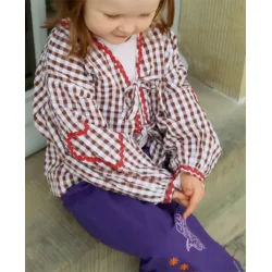 Sissel Edelbo - Astrid MINI Top - Brown Checks