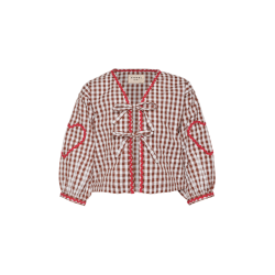 Sissel Edelbo - Astrid MINI Top - Brown Checks