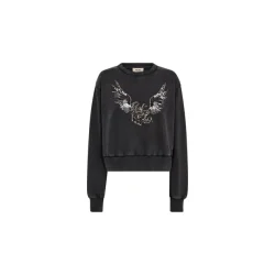 Mos Mosh - Cosette O-LS Deco Sweatshirt - Phantom