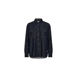 Mos Mosh - Natalie Denim Skjorte - Dark Blue