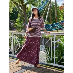 Black colour - Valery nederdel - Plum