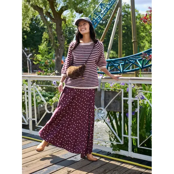 Black colour - Valery nederdel - Plum