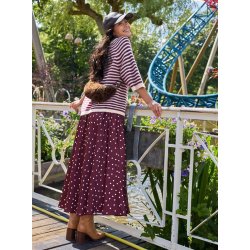 Black colour - Valery nederdel - Plum