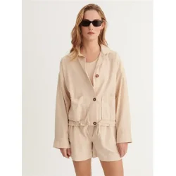 Basic Apparel - Beate Jakke - Smokey Grey