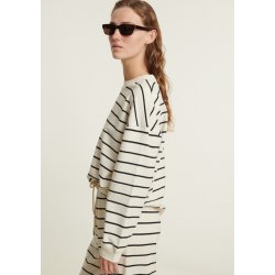 Basic Apparel - Anneli Oversized Tee LS Sweat - Birch/Black