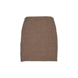 Basic Apparel - Dina Short Nederdel - Chocolate Torte / Pumic St