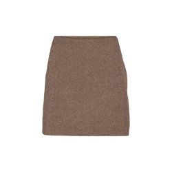 Basic Apparel - Dina Short Nederdel - Chocolate Torte / Pumic St