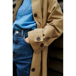 Basic Apparel - Gise Raglan Frakke - Sepia Thit