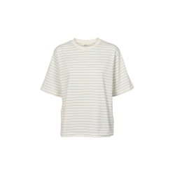 Basic Apparel - Raja Stripe Tee - Quiet Harbor / Whisper white