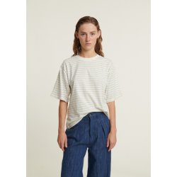 Basic Apparel - Raja Stripe Tee - Quiet Harbor / Whisper white