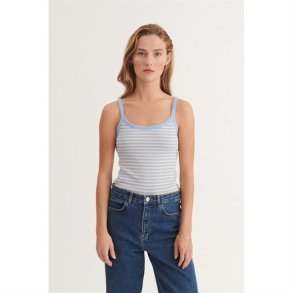 Basic Apparel - Ludmilla Stripe Strop Top - Frozen Fjord/Smoke Gray