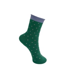 Black Colour - BCJo Prikket Strmper - Ming Green - Onesize