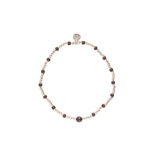 A Beautiful Story - Clever Armbnd - Garnet Slv - Onesize