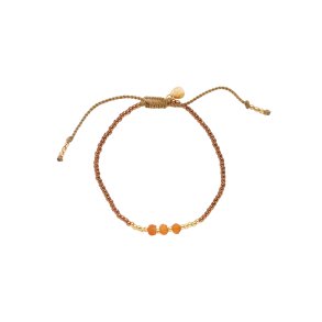 Beautiful Story - Decent Armbnd Gold - Carnelian  - Onesize