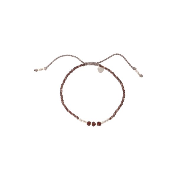 Beautiful Story - Decent Armbnd Gold - Garnet - Onesize