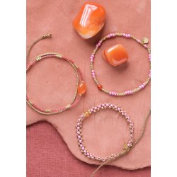 A Beautiful Story - Eternal Armbnd Gold - Carnelian - Onesize