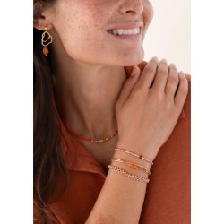 A Beautiful Story - Eternal Armbnd Gold - Carnelian - Onesize