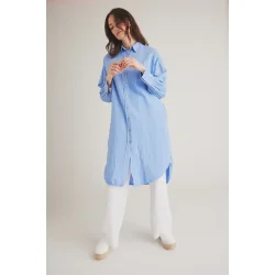 Luxzuz - Binien Lang Skjorte - Granada Sky