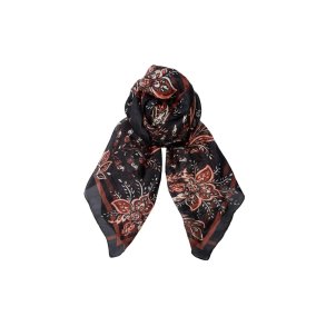 Black Colour - BCKirstine Silk Trklde - Black Paisley - Onesize