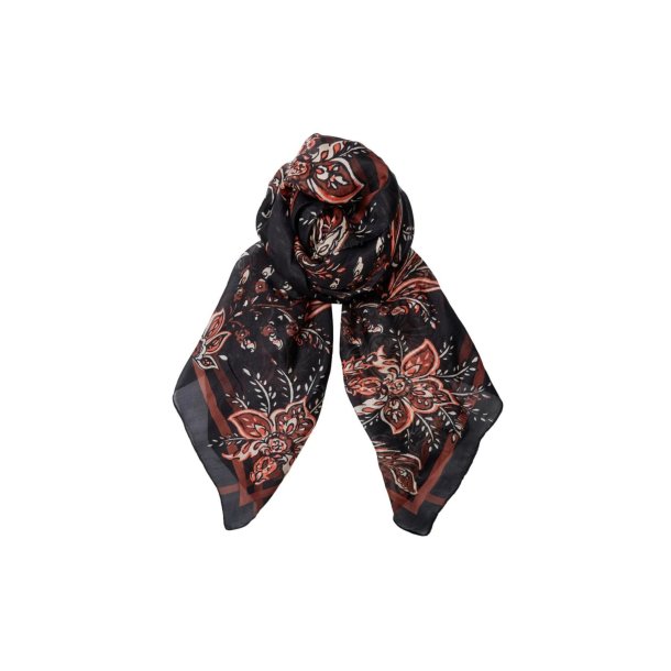 Black Colour - BCKirstine Silk Trklde - Black Paisley - Onesize
