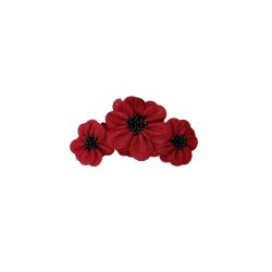 Black Colour - BCLilibet Hair Claw - Wine - Onesize