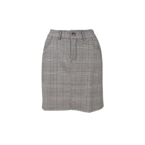 Black Colour - BCNikka Chequered Short Nederdel - Grey