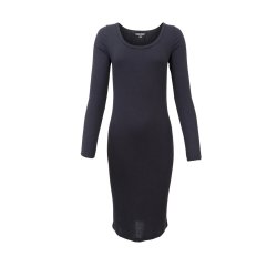 Black Colour - BCTea LS Slip Kjole - Black
