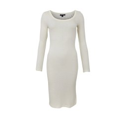 Black Colour - BCTea LS Slip Kjole - Off White 