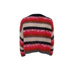 Black Colour - Casey Multi Striped - Cardigan - Onesize