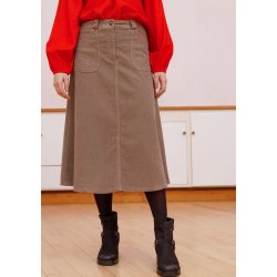 Black Colour - Cora Corduroy - Nederdel - Lt. Nougat