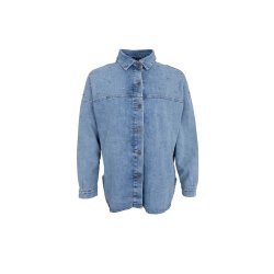 Black Colour - Fanny Jeans Skjorte Jakke - Lt. Denim - Onesize 