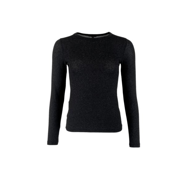 Black Colour - Faye Lurex Blouse - Black/Black