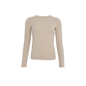 Black Colour - Faye Lurex Blouse - Nude