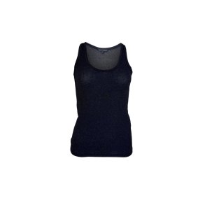 Black Colour - Faye Lurex Top - Black/Black