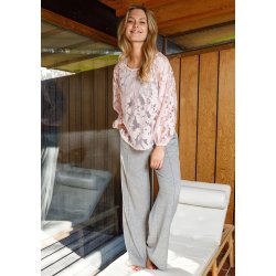 Black Colour - Gail Suited - Sweat Pant - Lt Grey