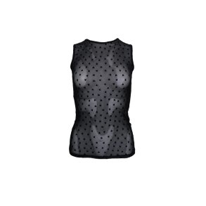 Black Colour - Isole Love - Mesh Tanktop - Black Heart