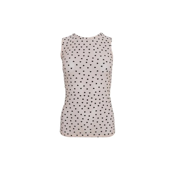 Black Colour - Isole Love - Mesh Tanktop - Nude Heart