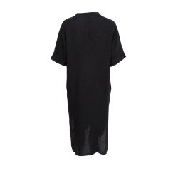 Black Colour - Melina Long Linen Kjole - Black