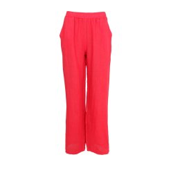 Black Colour - Melina Wide - Linen Bukser - Red