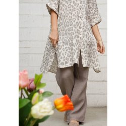 Black Colour - Melina Wide - Linen Bukser - Taupe