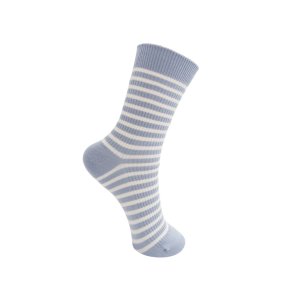 Black Colour - Myra Striped Strmper - Lt Blue - Onesize