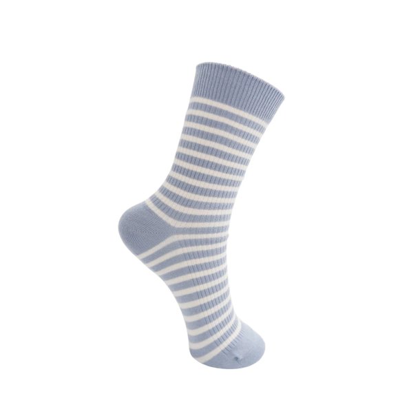 Black Colour - Myra Striped Strmper - Lt Blue - Onesize