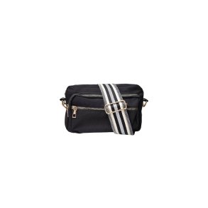 Black Colour - Vanda Crossover taske - Black w. Stripe - Onesize
