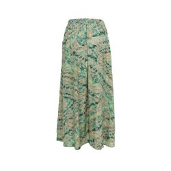 Black Colour - Luna Regular Nederdel - Floral Green