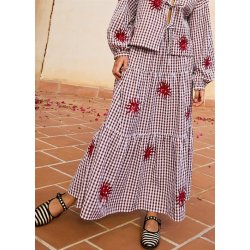 Sissel Edelbo - Nanette Nederdel - Brown Checks - Onesize