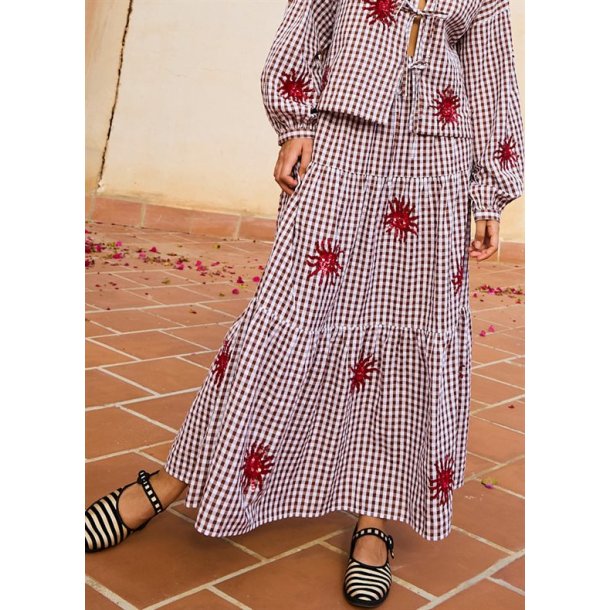 Sissel Edelbo - Nanette Nederdel - Brown Checks - Onesize