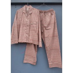 Craft Sisters - Classic Pyjamas - Blockprint - Grey