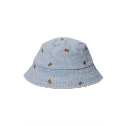 Black Colour - Maluca Denim Bllehat - Lt. Blue Denim/Cherry